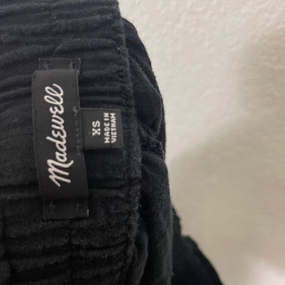 Madewell Black Soft Straight Leg Pull On Pants - Picture 6 of 7